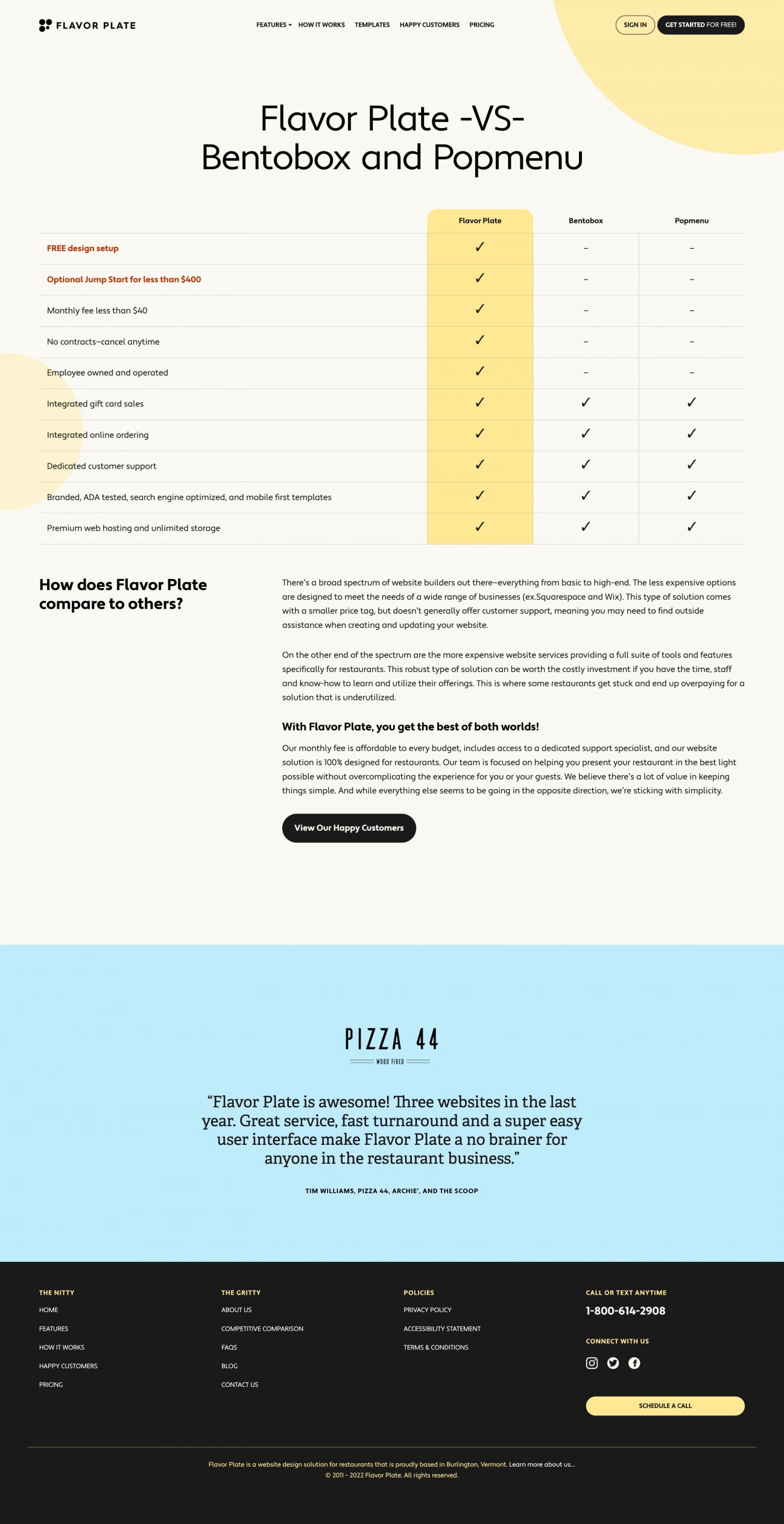 Flavor Plate product comparison