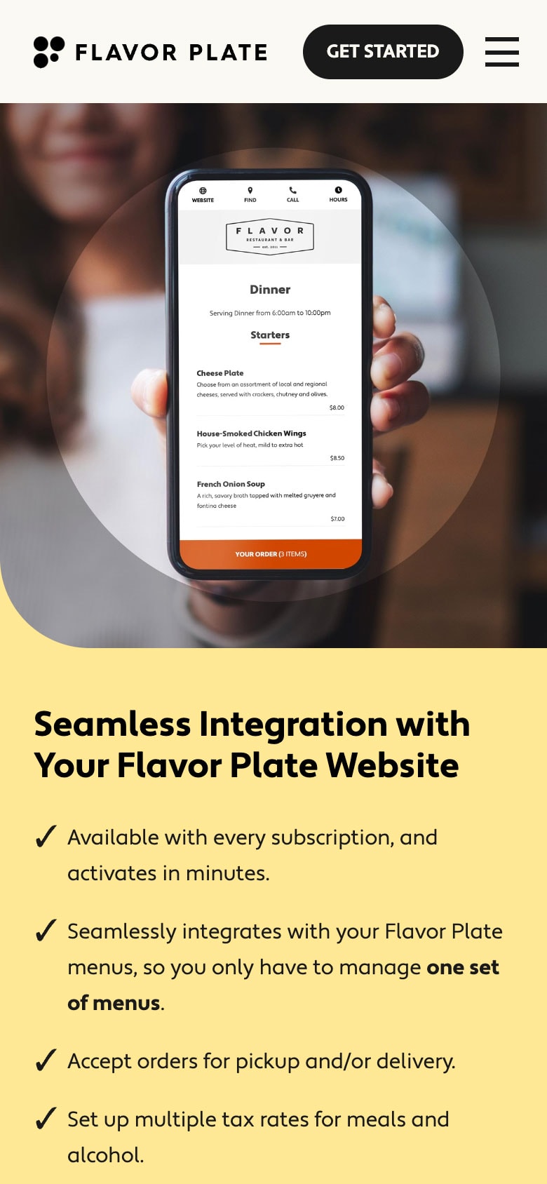 feature detail page (mobile)