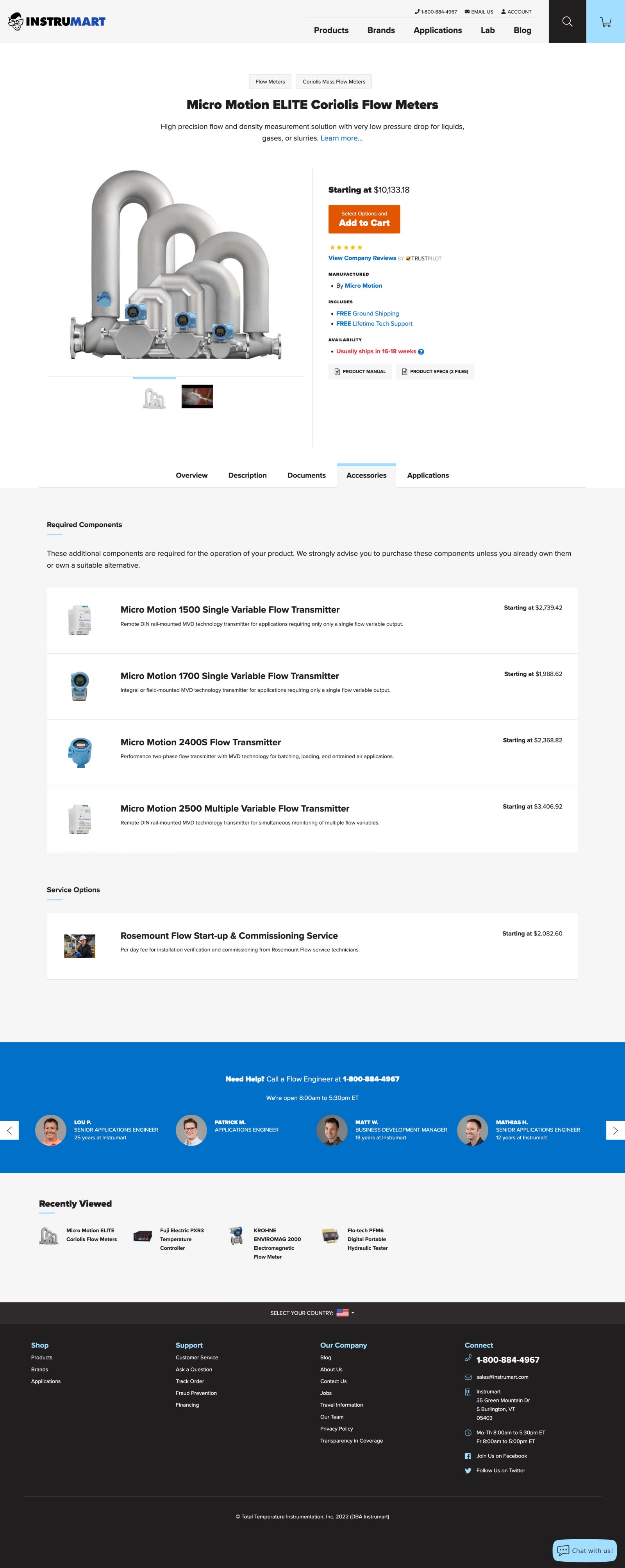 Instrumart product detail page