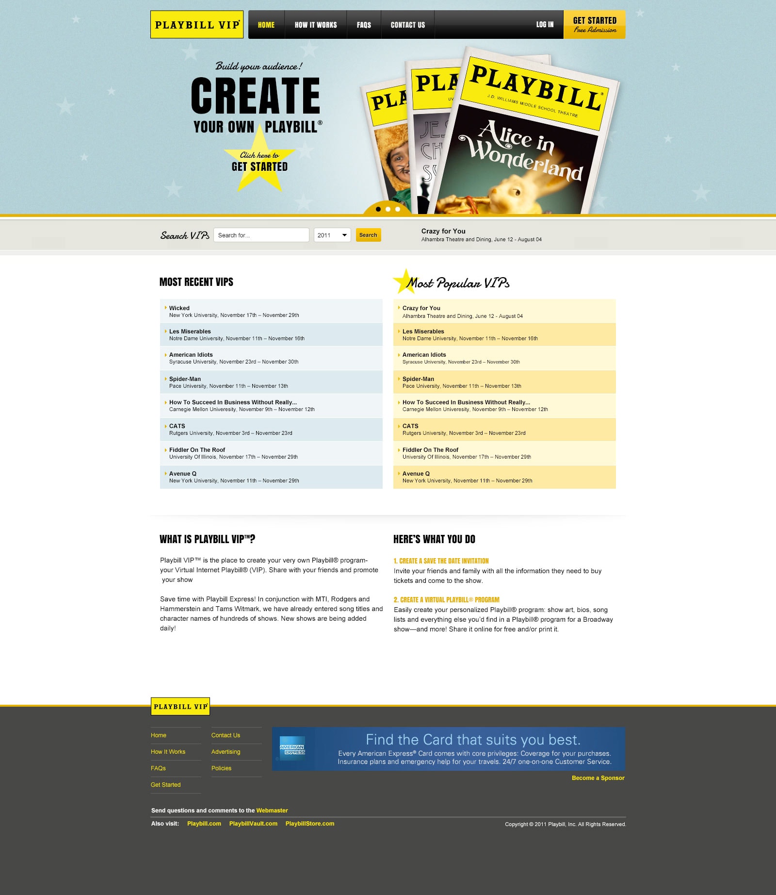 Create Your Own Playbill