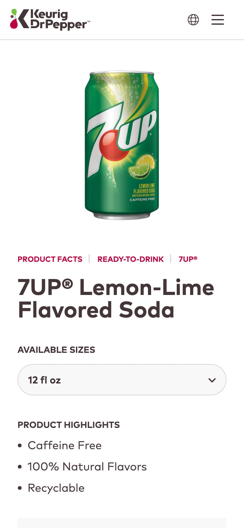 product detail page (mobile)