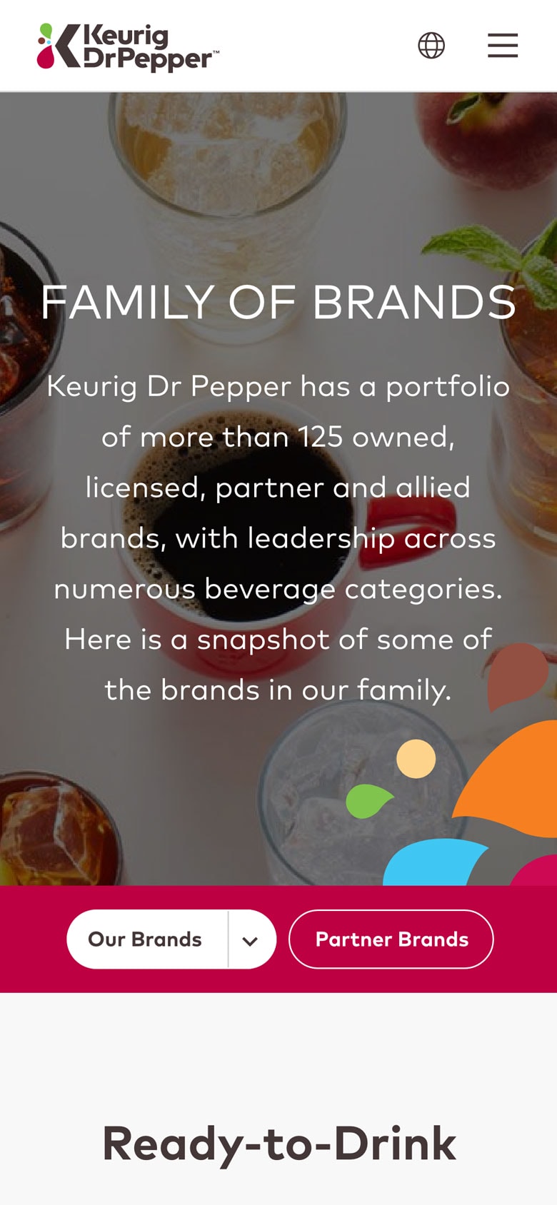 Keurig Dr Pepper family of brands (mobile)